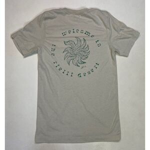 Rielli Welcome To The Desert Graphic T-shirt Women Small Gray